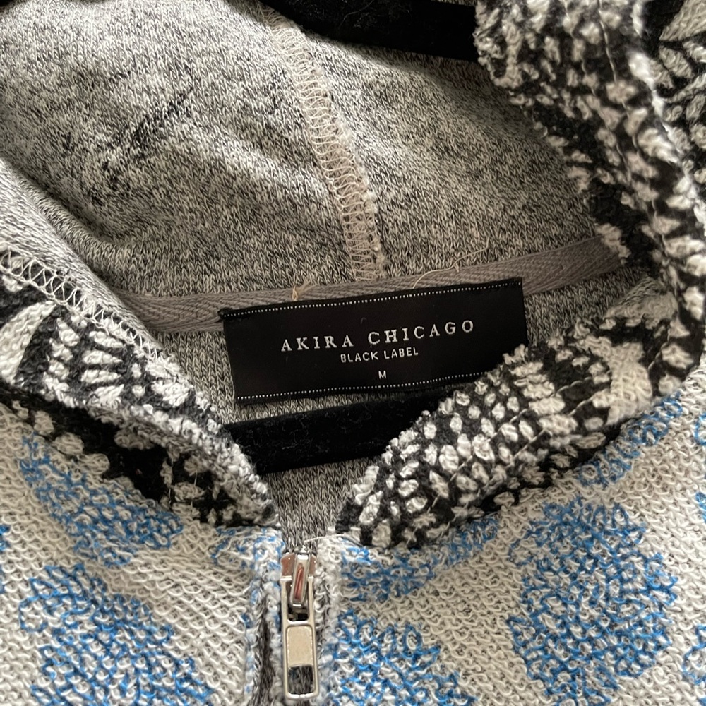 Akira printed zip up hoodie